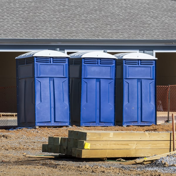 do you offer hand sanitizer dispensers inside the portable restrooms in Dayton